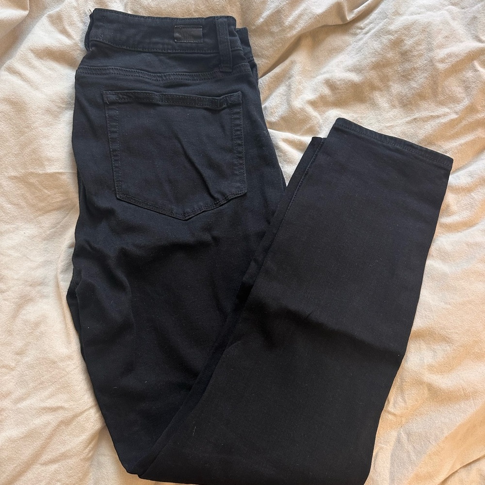Paige Verdugo Ankle Black Skinny Jeans - 30 - Strech